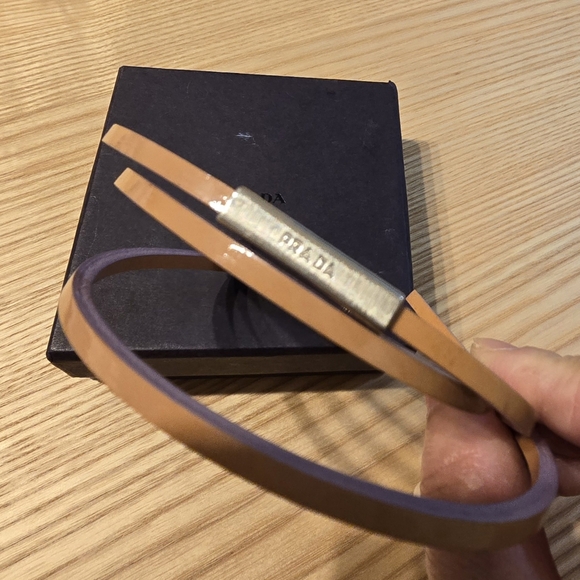 Prada Leather String Necklace Choker Bracelet - Collana In Pelle - Picture 2 of 5